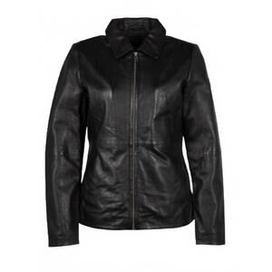 NEW MAURITIUS women's kelley cf leather jacket in black